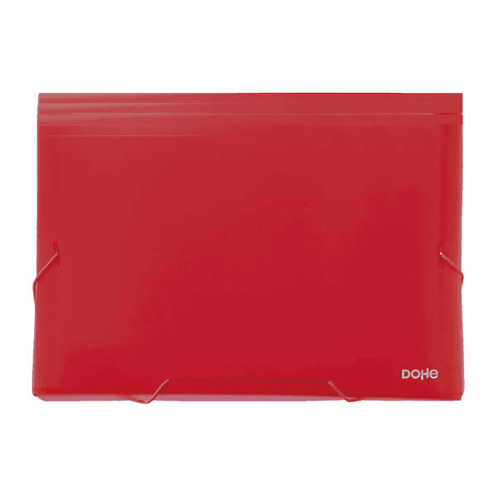 Dohe Clasificadores Acordeon de 13 Departamentos - Tamaño Din A4 - Fabricados en Polipropileno Opaco de 700 Micras - con Cierre de Gomas 1