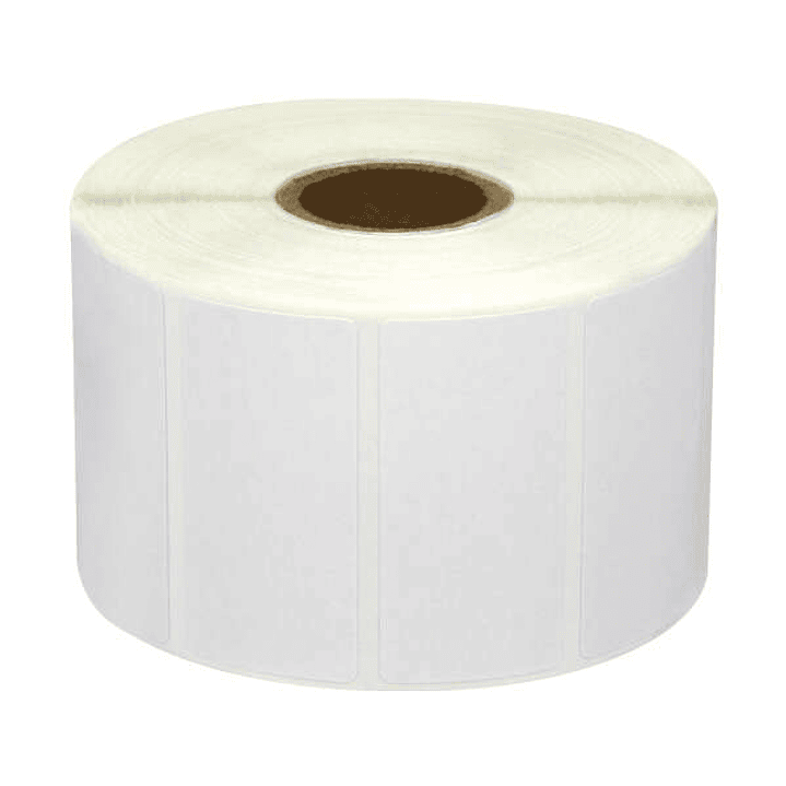 Zebra Z-Perform 1000T/Z-Select 2000D/2000T Etiquetas Genericas Perforadas 50x25 mm - 1300 Unidades - Reemplaza 880199-025D/3007201-T/880007-025D 1