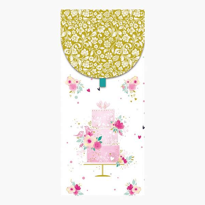 Pictura Tarjeta Money Cards - 9.6x21.3cm - Formato Vertical para Regalos Elegantes - Tematica de Tarta - Embolsada Individualmente - Incluye Sobre Bla 1