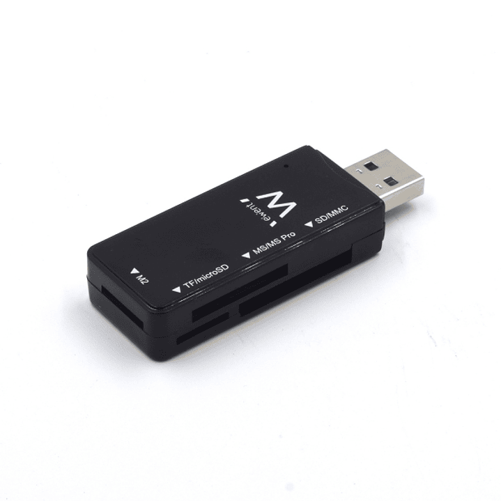 Ewent Lector de Tarjetas Externo USB 2.0 - Velocidad de Transferencia hasta 480Mbps - Color Negro 1