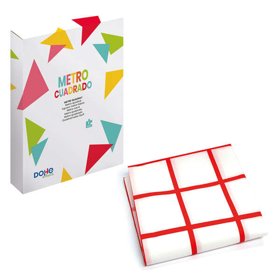 Dohe Pañuelo de Tela Cuadrado - 1000x1000mm - Versatil y Facil de Plegar - Ideal para Enseñar Fracciones - Recomendado para Tercer Ciclo de Primaria 1