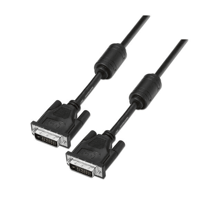 Aisens Cable DVI Dual Link 24+1 con Ferrita - DVI-D Macho a DVI-D Macho - 1.8m - (2560 x 1600) - Color Negro 1