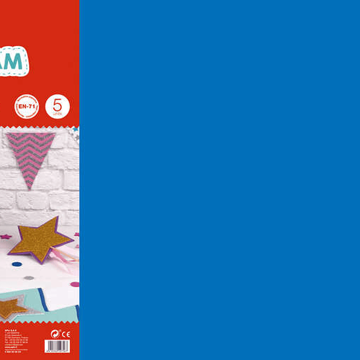 Apli Goma Eva Azul 600x400 - 5 Hojas de Espuma Suave y Flexible para Manualidades y Decoracion 1