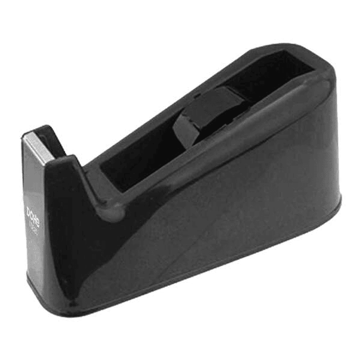 Dohe Portarrollos para Cintas Adhesivas de hasta 19mm y 66 Metros - Cilindro Extraible y Base Antideslizante - Cuchilla Metalica de Corte 1