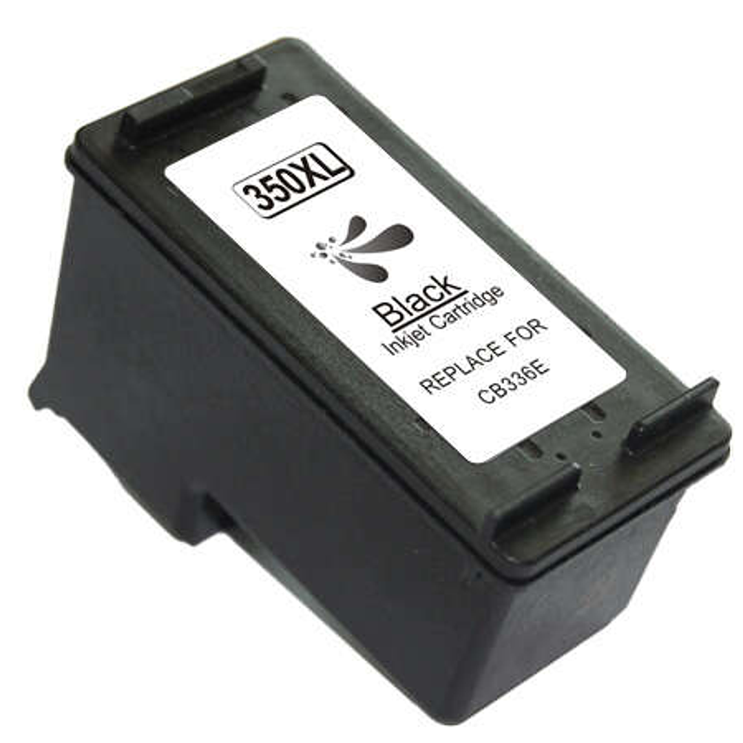 Remanufacturado HP 350XL Negro Cartucho de Tinta - Reemplaza CB336EE/CB335EE 1