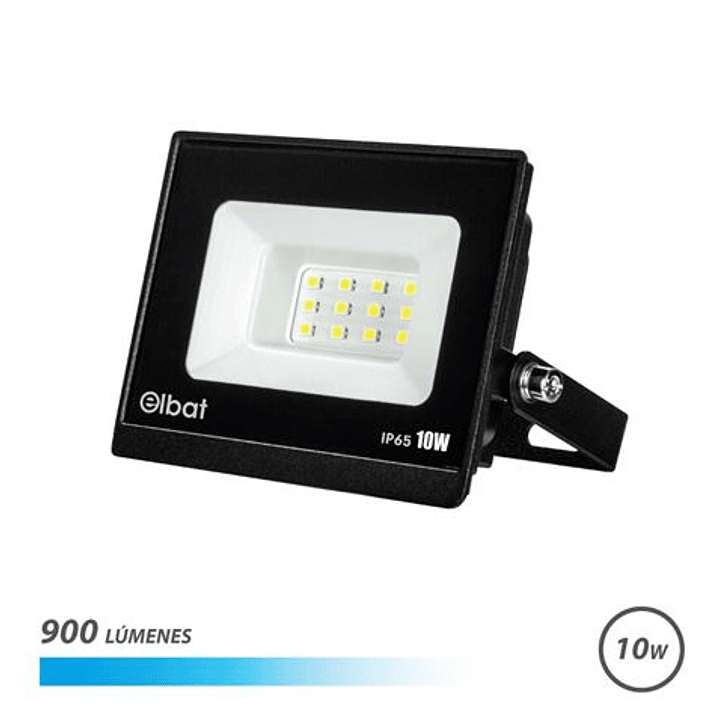 Elbat Foco LED Serie Super Slim 10W - 900 Lumenes - 6500K Luz Fria - IP65 Para Uso en Exterior 1