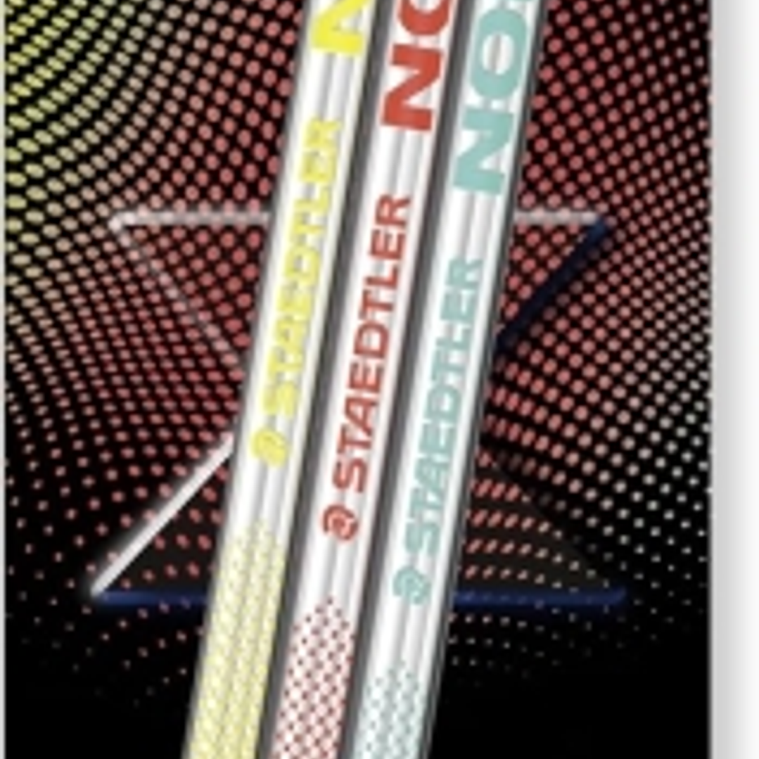 Staedtler Norix Pack de 3 Lapices de Grafito HB - Madera Negra - Diseño Inteligente 1