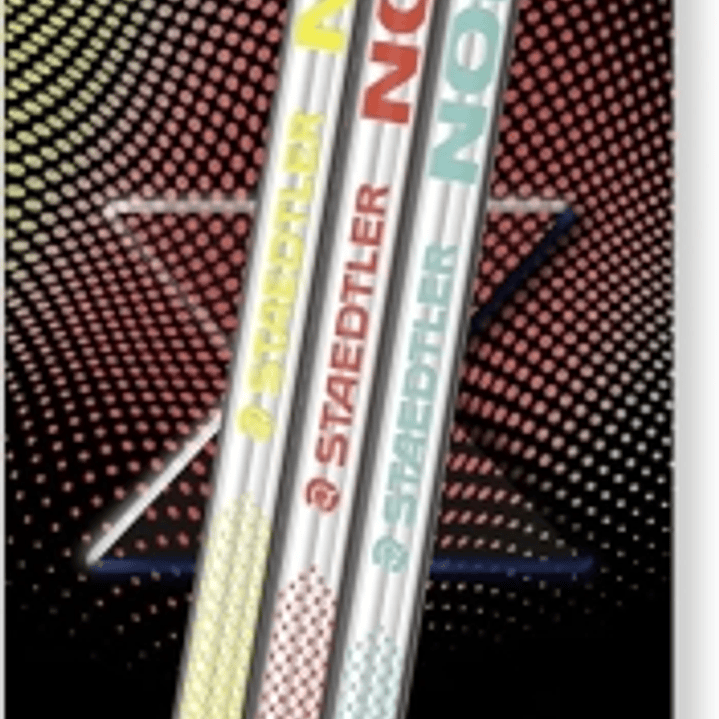 Staedtler Norix Pack de 3 Lapices de Grafito HB - Madera Negra - Diseño Inteligente 1