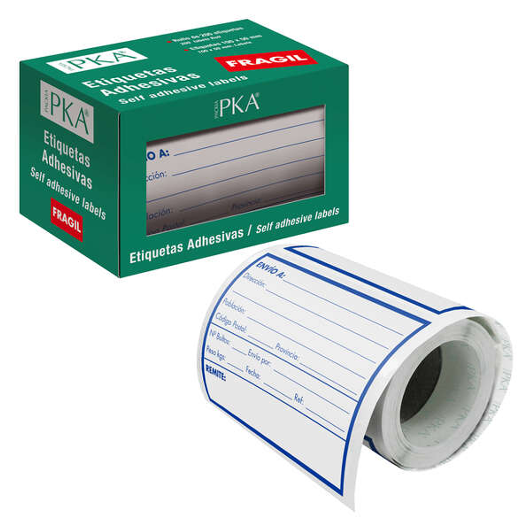 Dohe Rollo de 200 Etiquetas Adhesivas Pre-impresas de Envio - 109x82mm - Ideal para Expedicion de Paquetes 1