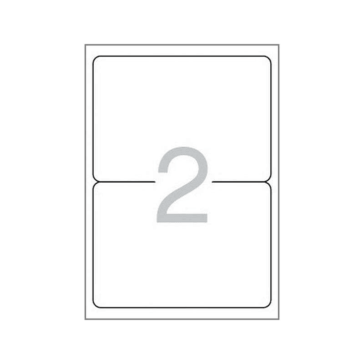 Multi3 Pack de 200 Etiquetas Blancas Cantos Redondeados Tamaño 199,6x144,5mm con Adhesivo Permanente para Multiples Usos 1