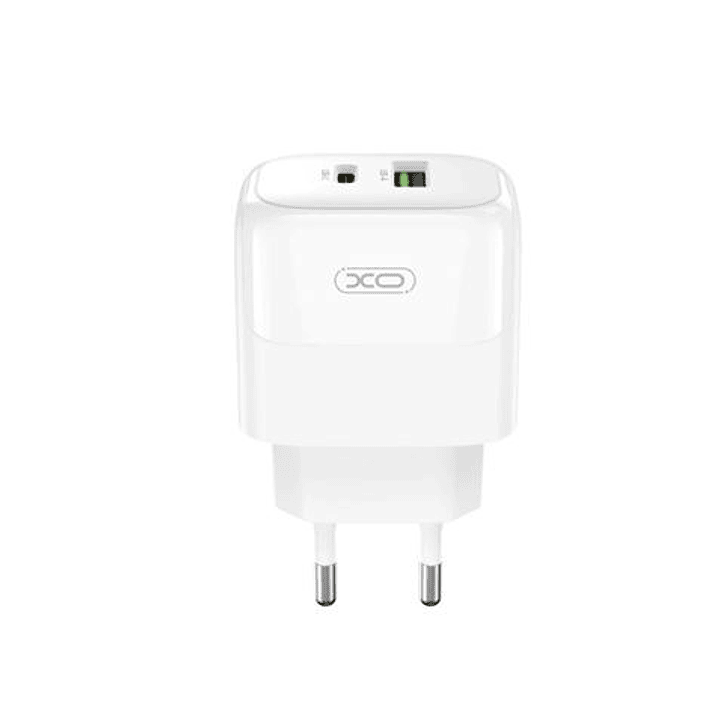 XO L138 Cargador de Pared 30W - USB-C y USB-A - Color Blanco 1