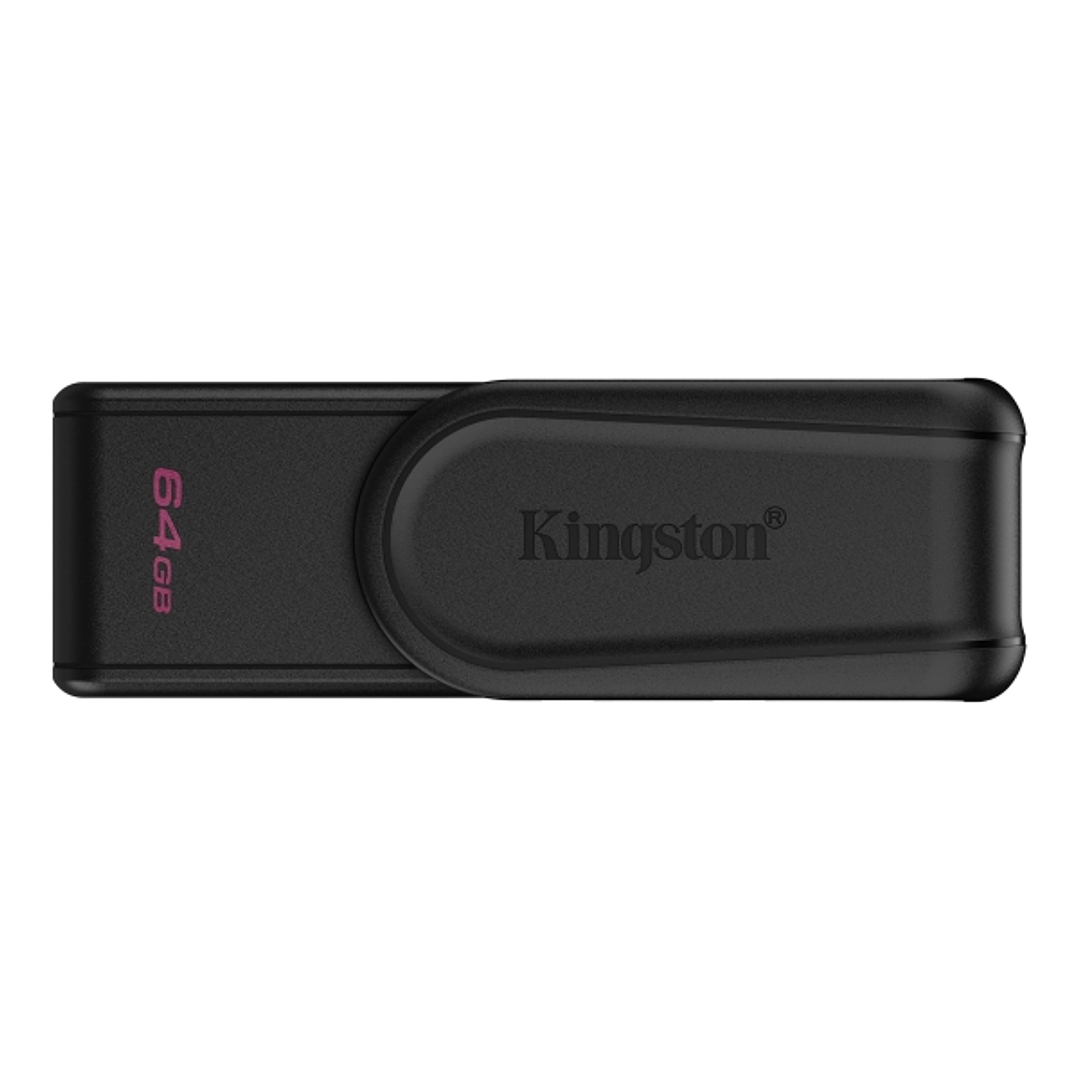 Kingston DataTraveler Exodia Memoria USB 64GB - USB 3.2 Gen 1 - Tapa Giratoria - Color Negro 1