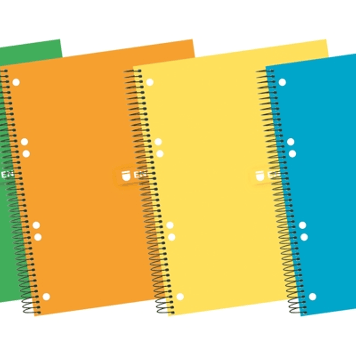 Enri A5+ Europeanbook - Tapa Extradura Resistente - Espiral Duradero - 140 Hojas de Papel de Alta Calidad - Formato 5x5 - Colores Surtidos 1