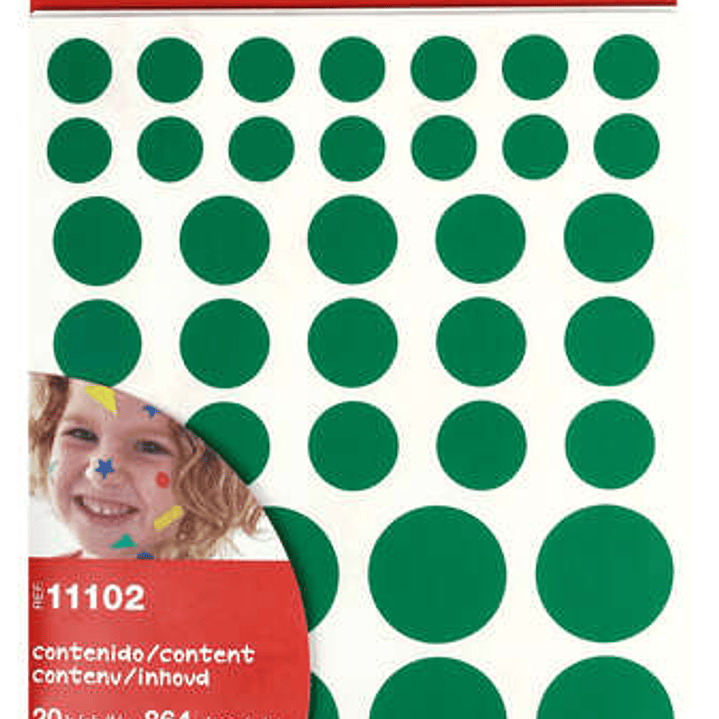 Apli Gomets Adhesivo Removible - 864 Gomets por Bolsa - Diferentes Colores, Formas y Tamaños - Desarrollo de Habilidades - Normas EN-71 y FSC 1