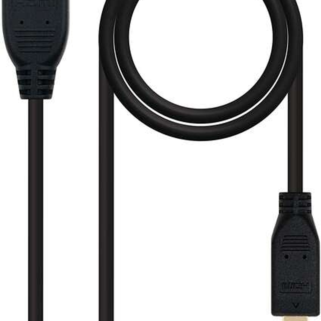 Nanocable Cable Micro HDMI v1.4 Macho a HDMI v1.4 Macho 0.80m - Alta Velocidad - Color Negro 1