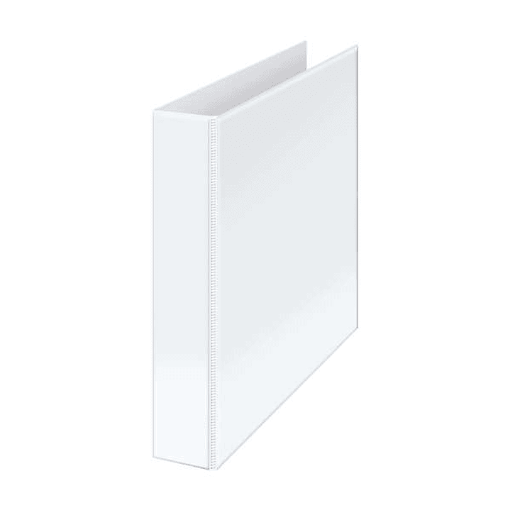 Dohe Carpeta Canguro Basic A4 - 4 Anillas Mixtas 40mm - Bolsa en Lomo y Portada - Carton Forrado - Color Blanco 1