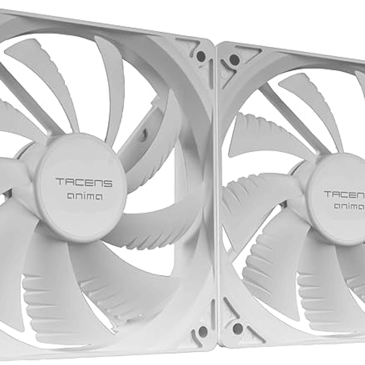 Tacens Anima AF12X2 Pack de 2 Ventiladores de 120mm - Rodamientos Fluxus - Color Blanco 1