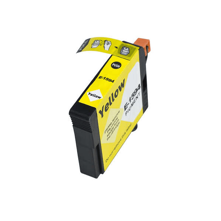 Epson T1594 Amarillo Cartucho de Tinta Pigmentada Generico - Reemplaza C13T15944010 1