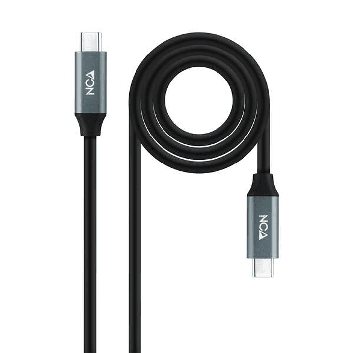 Nanocable Cable USB 3.2 Gen2X2 100W 4K/60Hz USB-C M/M 1m - Color Negro 1