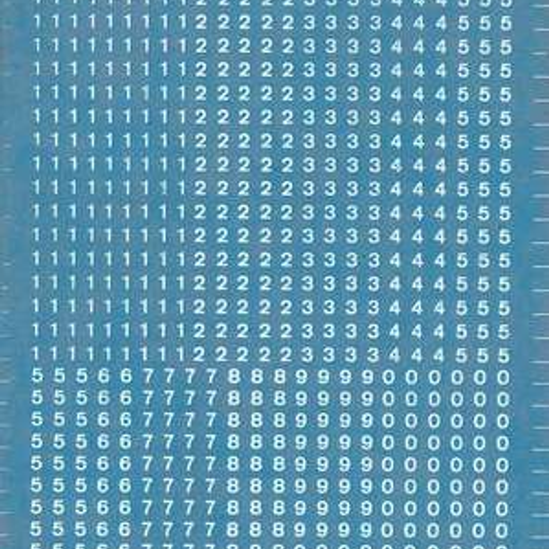 Apli Numeros Transferibles - 2.5mm - Facil Aplicacion - Resistentes al Agua - Blancos - 952 Caracteres 1