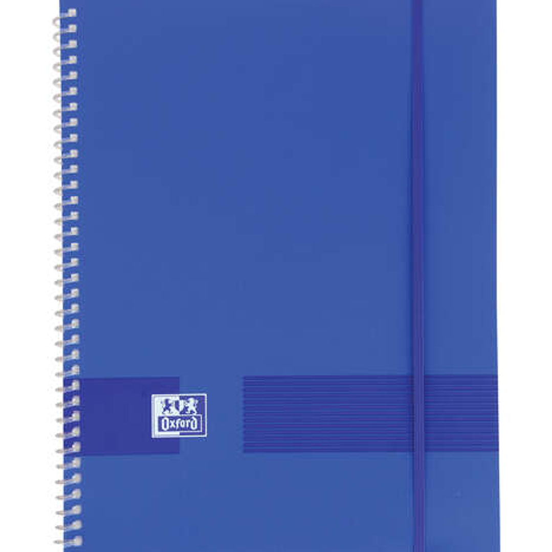 Oxford Live & Go A4 Carpeta de Fundas - Tapa de Plastico Opaco - Espiral 20 Fundas - Color Azul Marino 1
