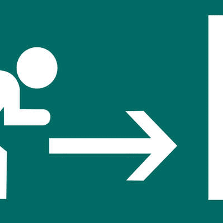 Apli Etiqueta Señalizacion Salida Emergencia Derecha 1 U. 1