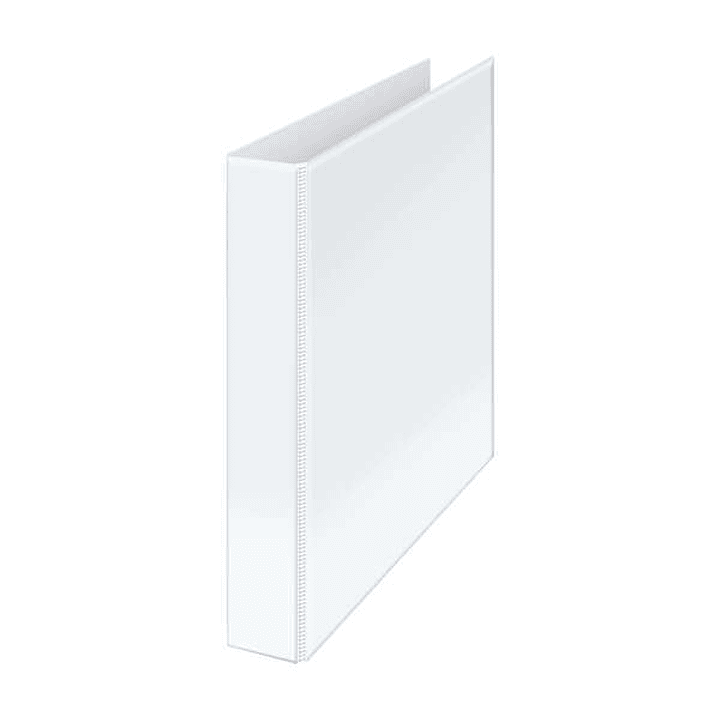 Dohe Carpeta Canguro Basic A4 - 4 Anillas Mixtas 35mm - Bolsa en Lomo y Portada - Carton Forrado - Color Blanco 1