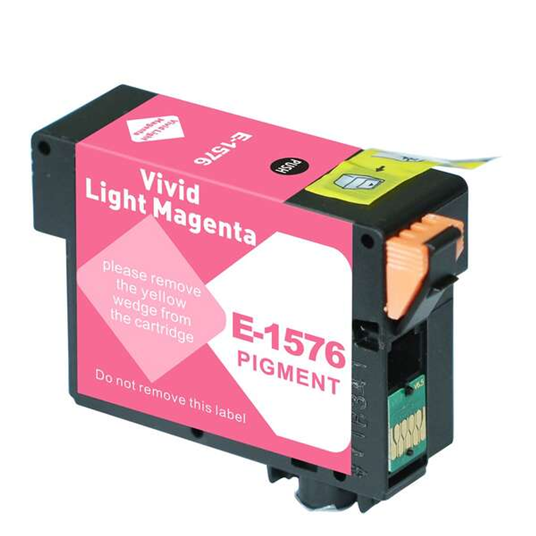 Epson T1576 Magenta Light Cartucho de Tinta Pigmentada Generico - Reemplaza C13T15764010 1