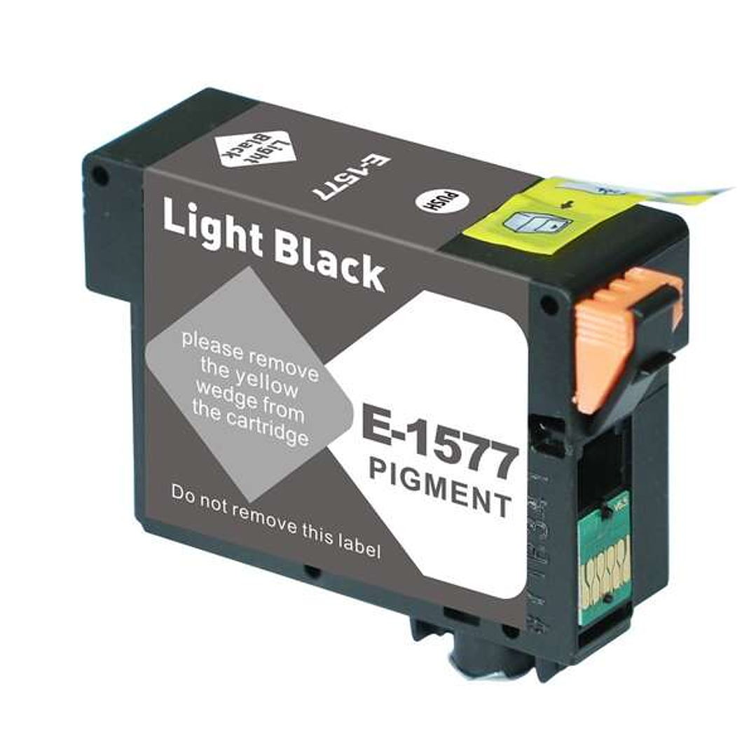 Epson T1577 Negro Light Cartucho de Tinta Pigmentada Generico - Reemplaza C13T15774010 1