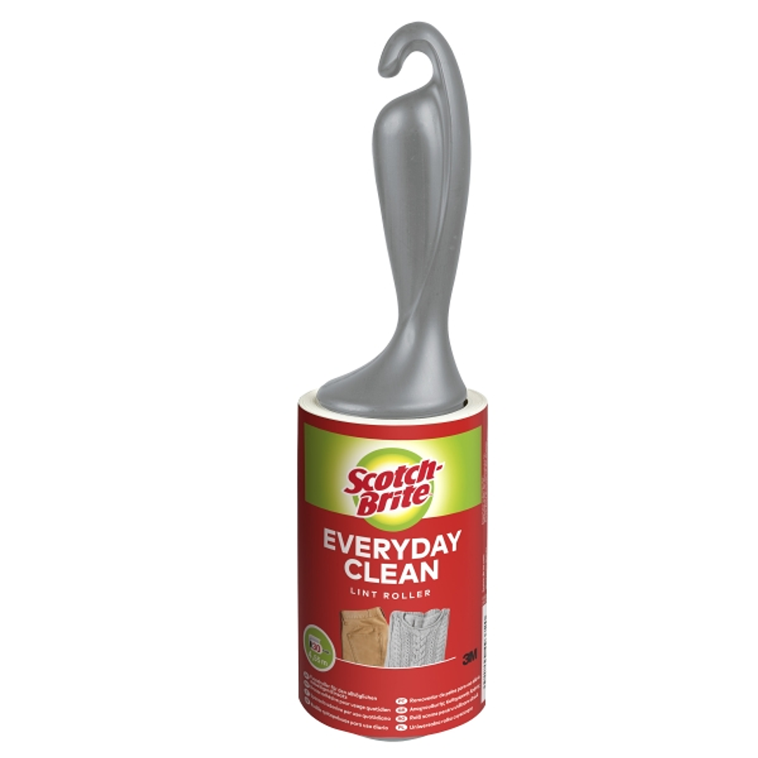 Scotch-Brite Everyday Clean Rodillo Quitapelusas Adhesivo - 30 Hojas - Color Negro 1