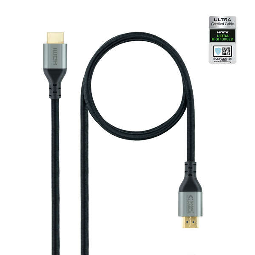 Nanocable Cable HDMI 2.1 Certificado Ultra HS M-M 1m - Color Negro 1
