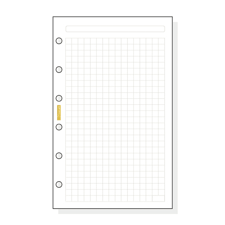 Finocam C340 Recambio para Agendas Classic - Cuadriculado - Formato 603 - 79x127x5mm - Color Blanco 1