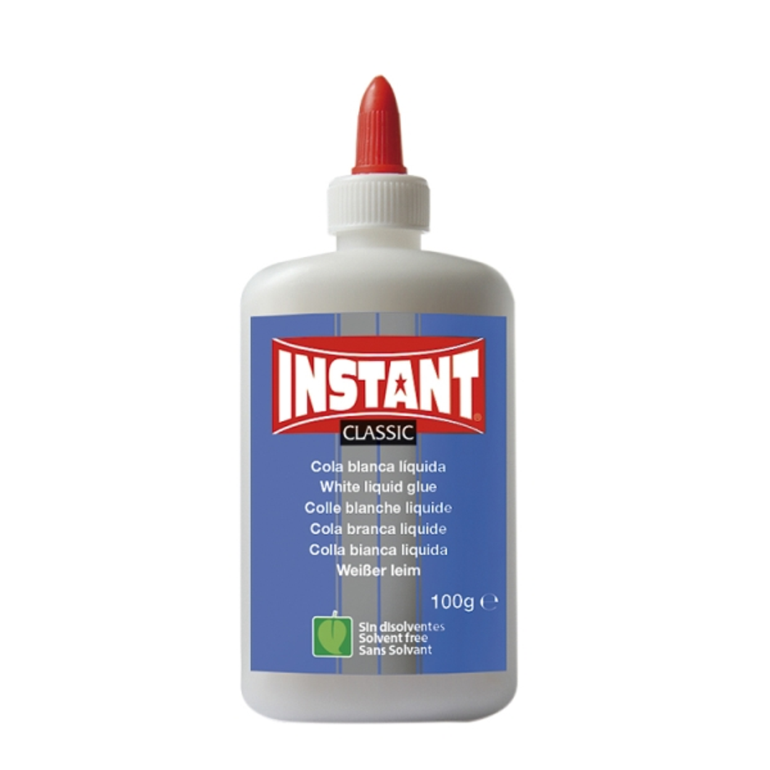 Instant Classic Cola Blanca 100gr - Apto para Uso Infantil y/o Domestico - Sin Disolventes - Color Blanco 1