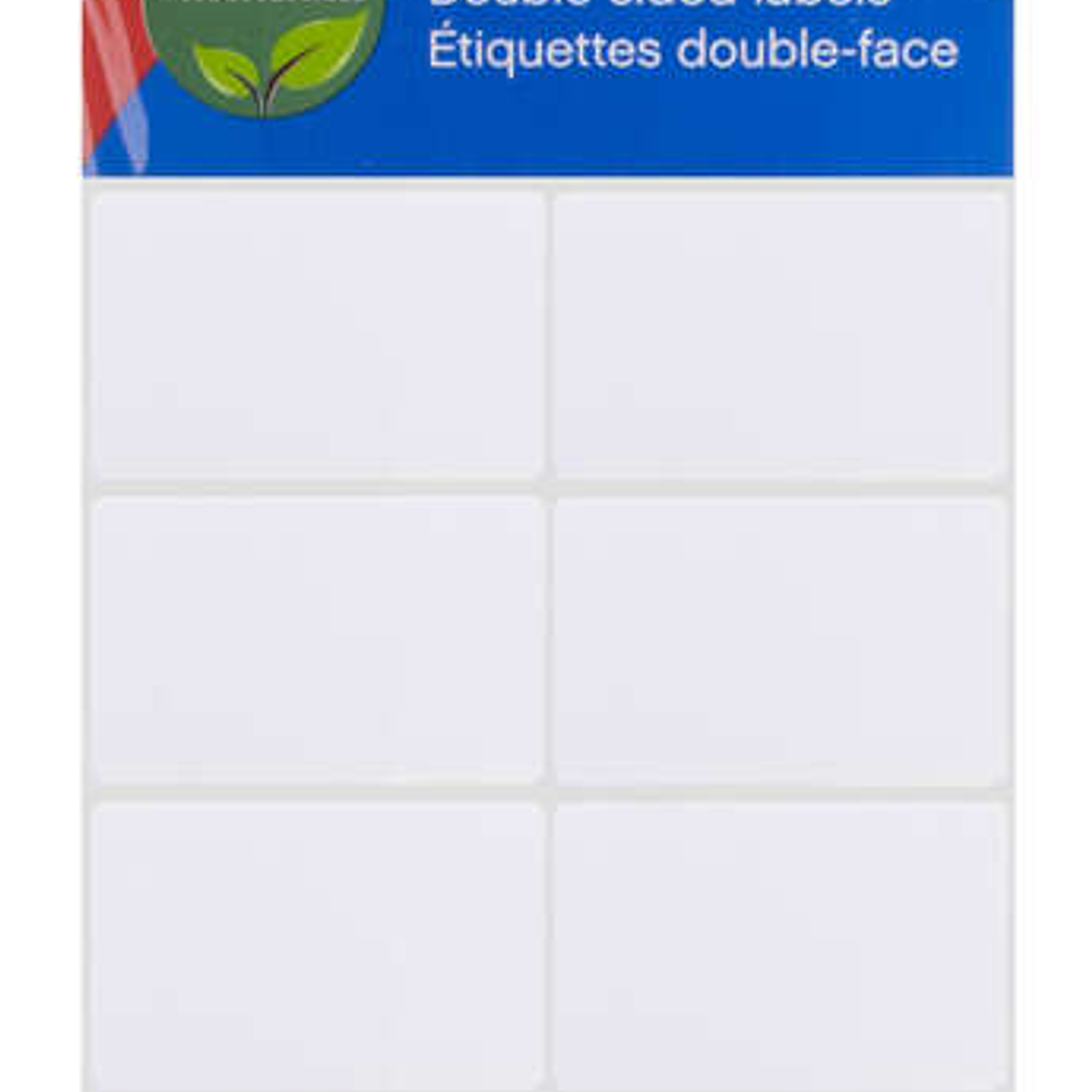 Apli Etiquetas Doble Frontal Blancas 25.0 x 40.0mm 1