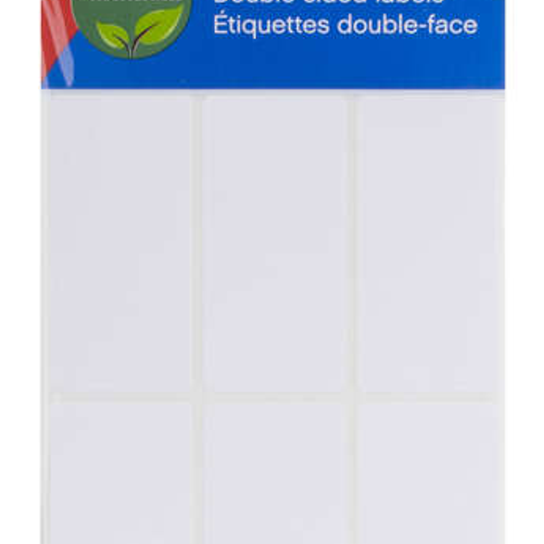 Apli Etiquetas Doble Frontal Blancas 26.0 x 54.0mm 1