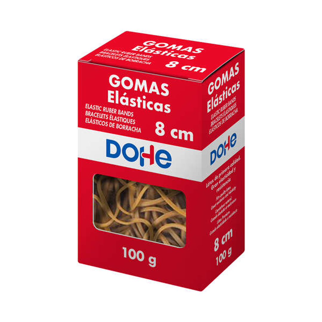 Dohe Gomas Elasticas - Longitud 8cm - Fabricadas en Latex de Gran Resistencia y Elasticidad - Caja de 100gr 1
