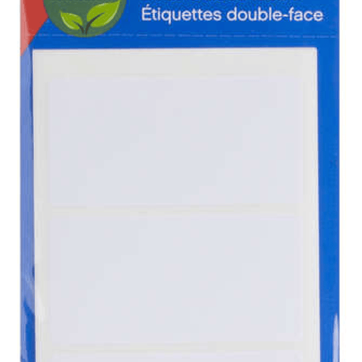 Apli Etiquetas Doble Frontal Blancas 34.0 x 67.0mm 1