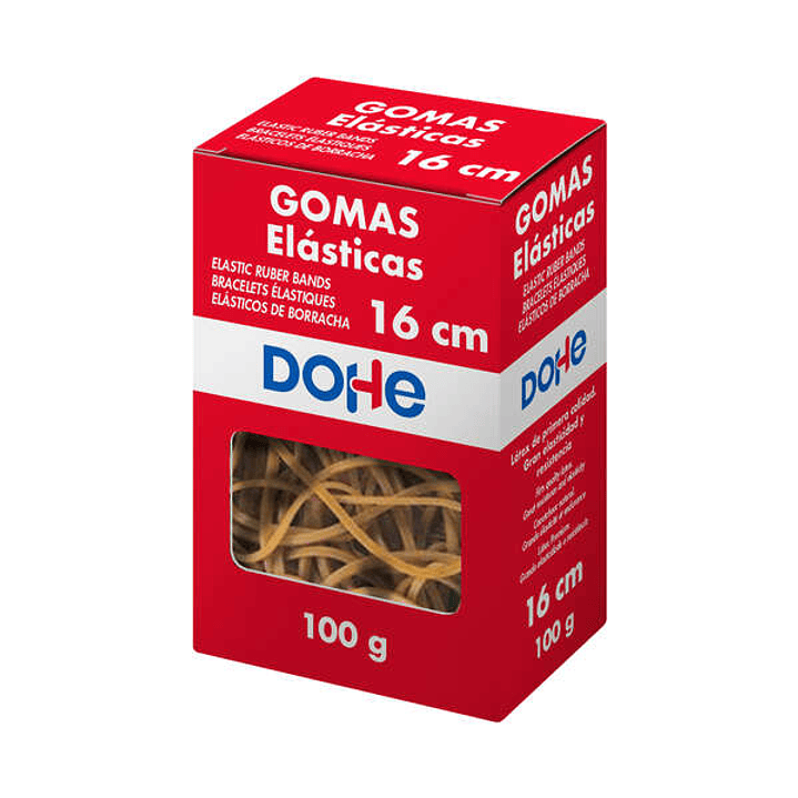 Dohe Goma de Borrar Resistente - Longitud 16mm - Fabricada en Latex de Gran Elasticidad - Caja de 100gr 1