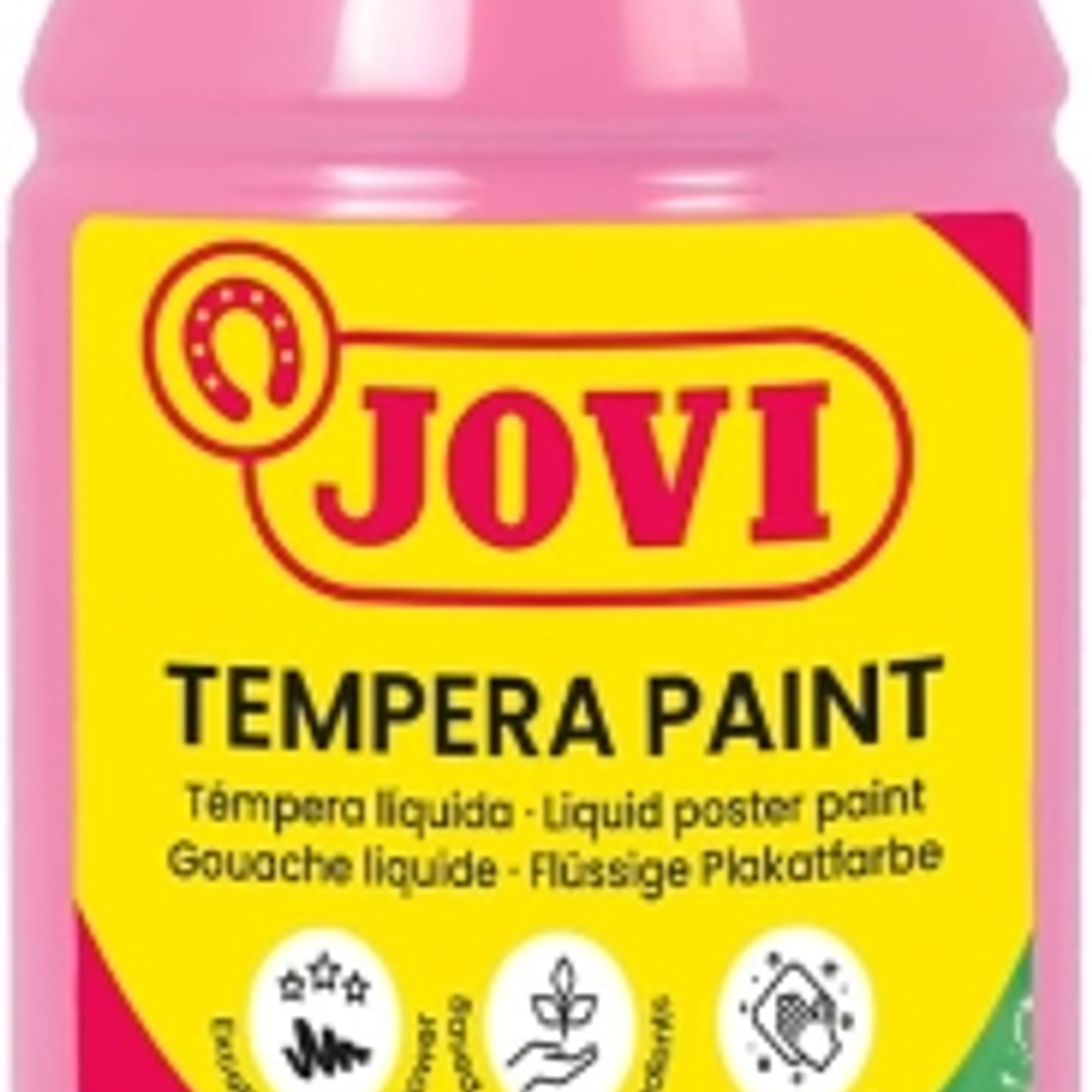 Jovi Tempera Paint Tempera Liquida 250ml - Base Agua - Lista para Usar - Alto Poder Cubriente - Secado Rapido - Excelente Fluidez - Adherencia en Mult 1