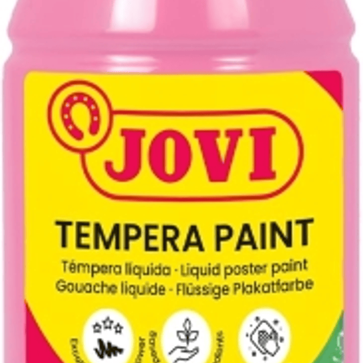 Jovi Tempera Paint Tempera Liquida 250ml - Base Agua - Lista para Usar - Alto Poder Cubriente - Secado Rapido - Excelente Fluidez - Adherencia en Mult 1