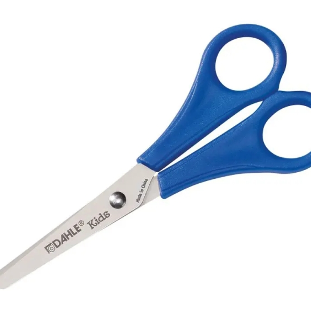 Dahle 54626 Kids Tijeras Infantiles 13cm - Puntas Redondeadas - Acero Inoxidable - Color Azul 1