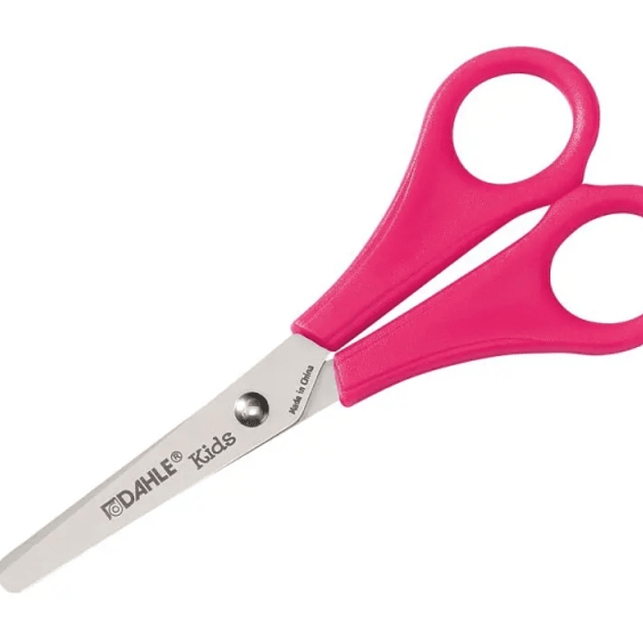 Dahle 54626 Kids Tijeras Infantiles 13cm - Puntas Redondeadas - Acero Inoxidable - Color Rosa 1