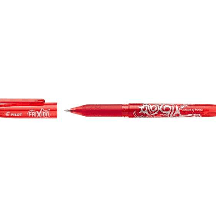 Pilot Frixion Ball Boligrafo de Gel Borrable - Punta de Bola 0.7mm - Trazo 0.4mm - Grip Ergonomico - Color Rojo 1