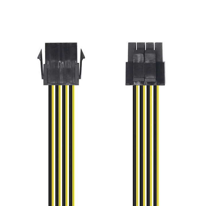 Aisens Cable Alimentacion - 8 Pin/H-4+4 Pin/M - 30cm - Color Negro 1