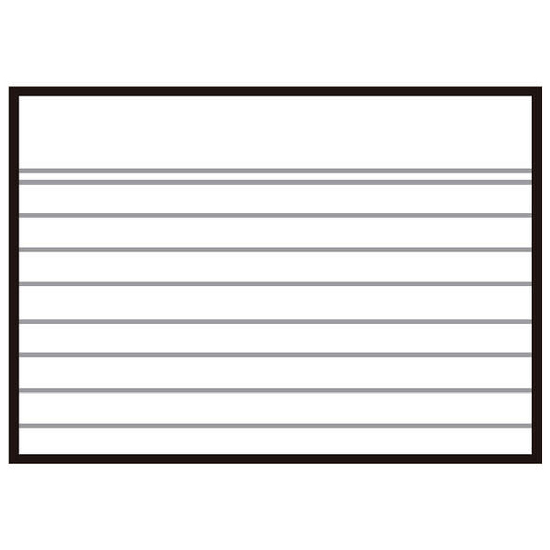 Apli Fichas Rayas Nº1 95x65mm 100U - Ideal para Organizar y Clasificar - Resistente y Duradero - Multicolor 1