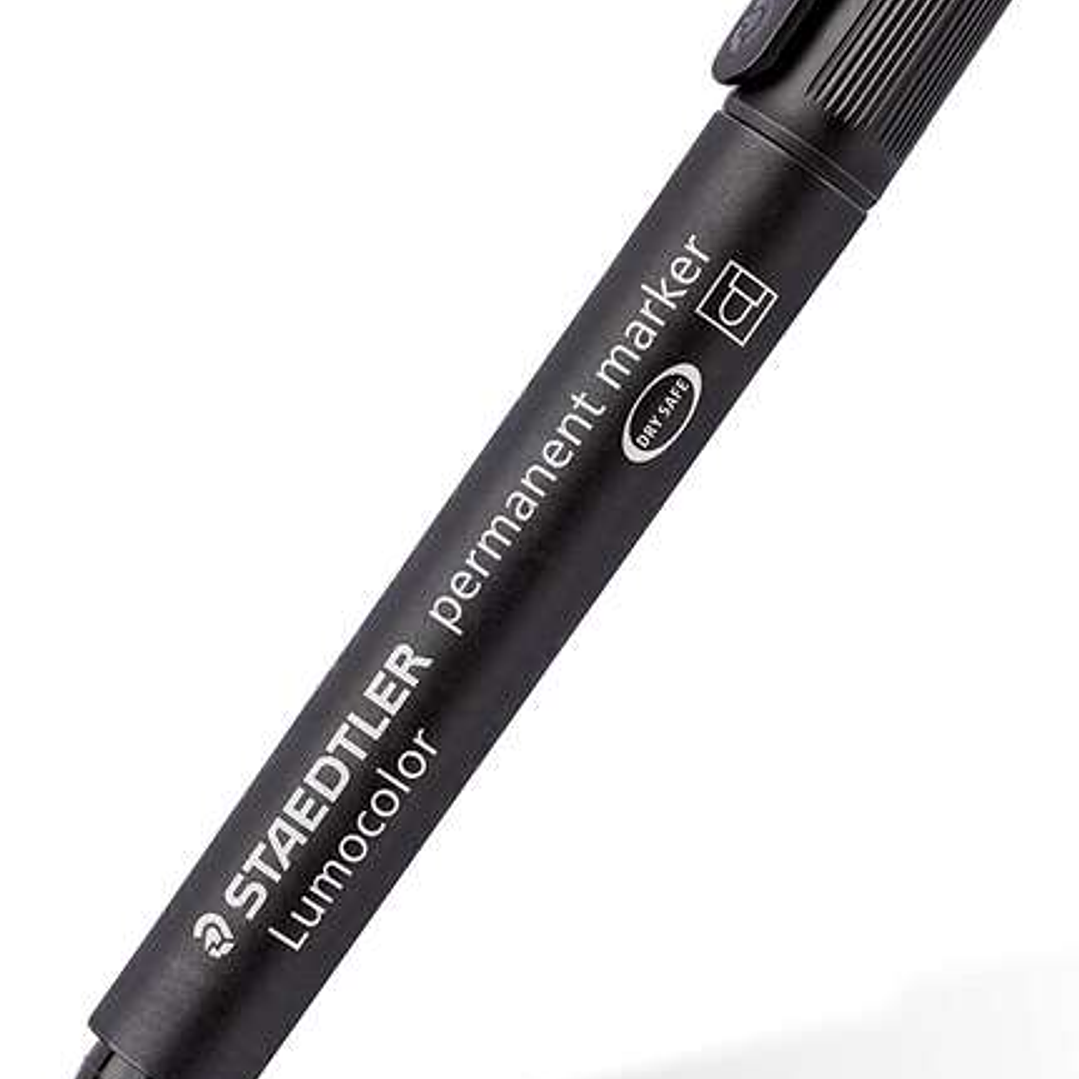 Staedtler Lumocolor 352 Rotulador Permanente - Punta Redonda - Trazo 2mm Aprox - Capuchon con Clip - Secado Rapido - Color Negro 1