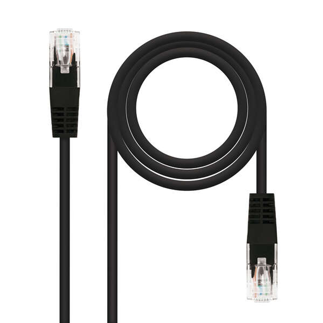Nanocable Cable de Red Latiguillo RJ45 Cat.6 UTP AWG24 2m - Color Negro 1