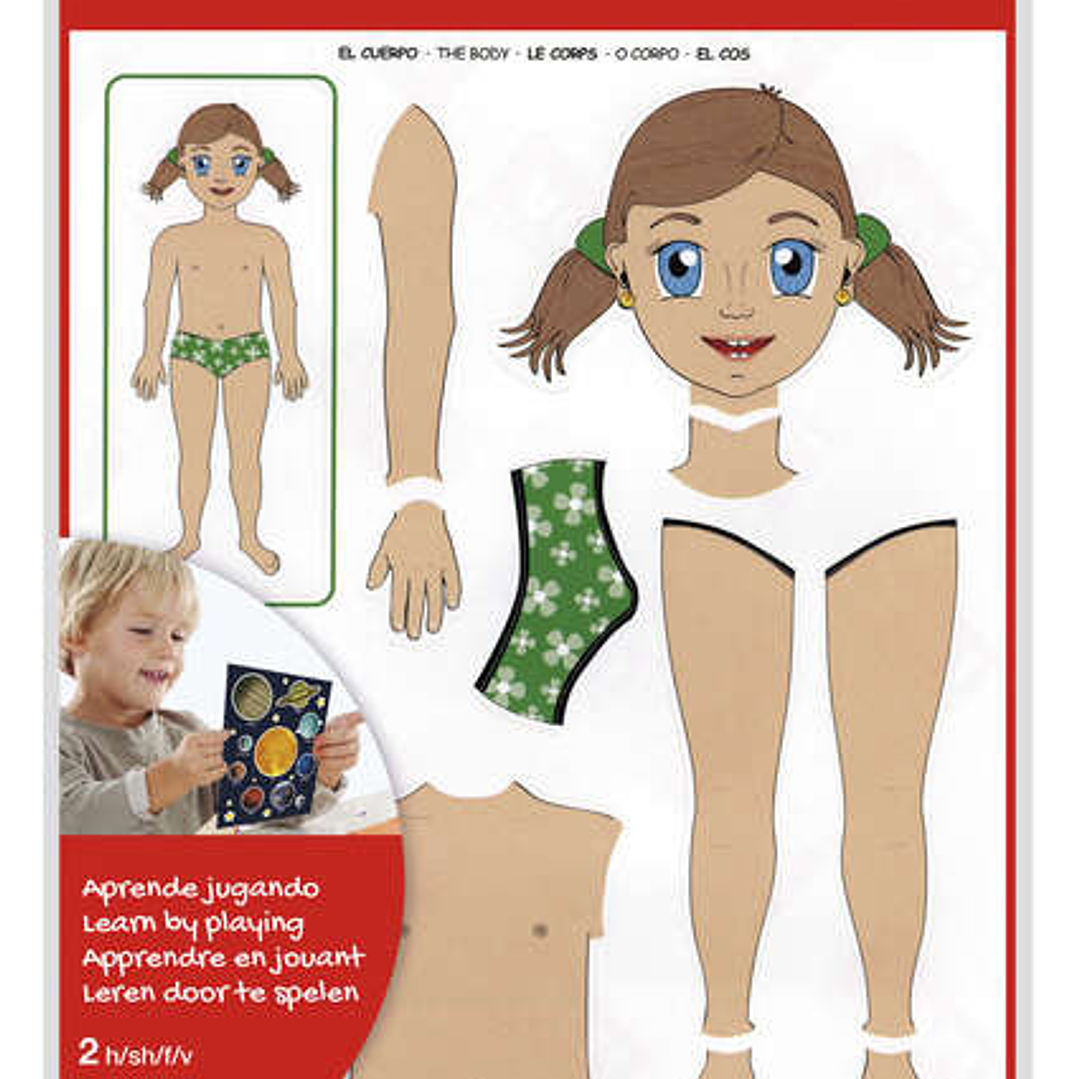 Apli Bolsa de Gomets Tematicos el Cuerpo - 26 Gomets - Adhesivo Removible - Desarrollados con Educadores - Ayuda a Identificar Partes del Cuerpo - Des 1