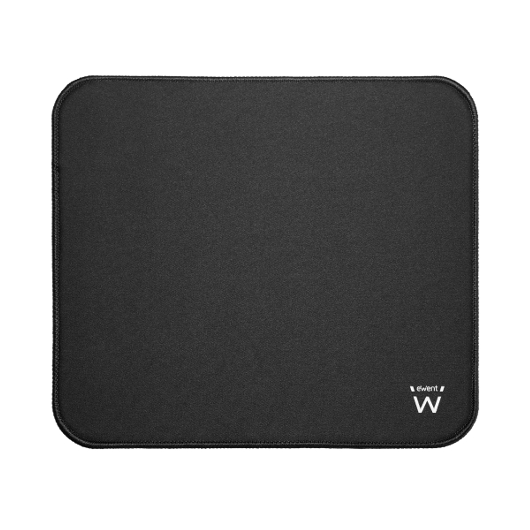 Ewent Alfombrilla para Raton - Superficie de Poliester - Base de Goma Antideslizante - 250x220x6mm - Color Negro 1