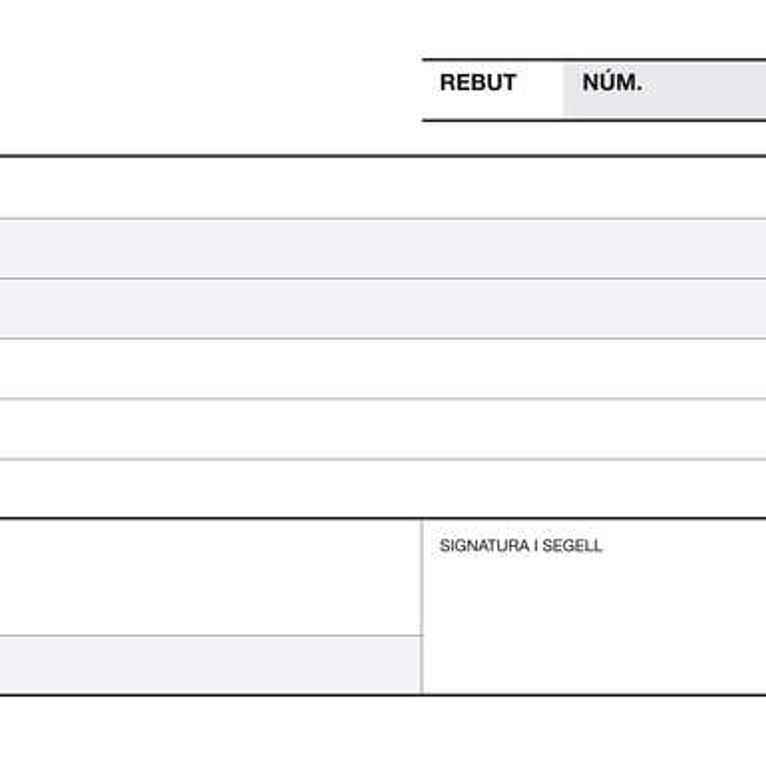 Apli Talonario Recibo 1/3 Apaisado Duplicado A-60 - Papel Autocopiativo - Numeracion Secuencial - 3 Copias - Blanco 1